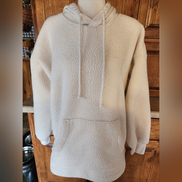 Madewell Tops - Madewell Sherpa Fleece Pullover Cream Size Small